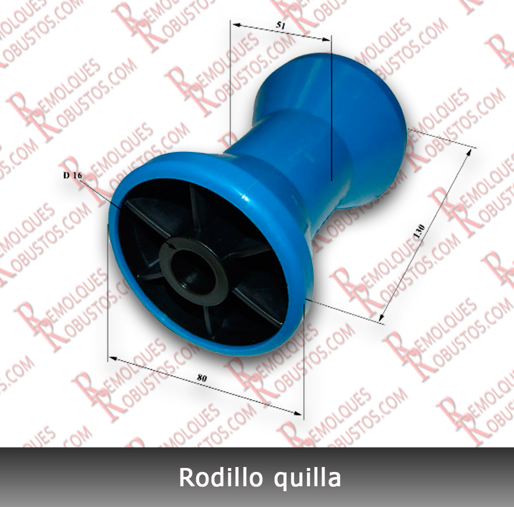 Subtropical chocar Viento Rodillo de quilla nylon - Recambios Remolques -