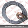 Cable con gancho 6mm
